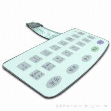 Switch with Irregular Shape, FPC Circuit, Embossed Metal Dome Button Keypad and 0.8mm Thickness